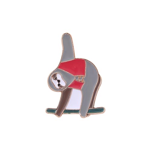 A Sloth Hanging From A Branch Brooch Lapel Pin Metal Enamel Delicate Brooch Pin Accessory for Backpack Clothes Hat Decoration Badges for Women Men Girls Kids Gift