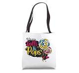 Lollie and Pops Grandparents Matching Couples Tote Bag