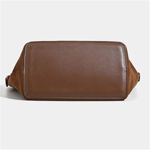 Retro Suede Crossbody Bag for Women Casual Bucket Shoulder Bag Suede Hobo Purse Tote Handbag Slouchy Shoulder Purse Satchel3