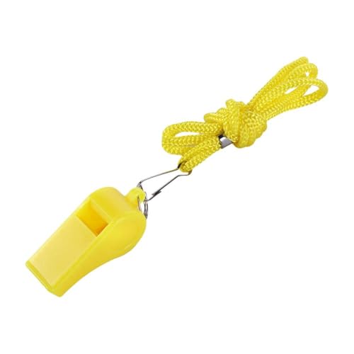 Silbato profesional para árbitro con cordón amarillo miniatura 1
