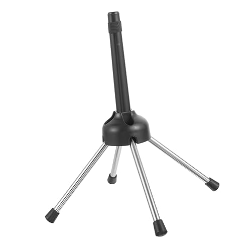 GOOHOCHY Folding Flute Stand Rack Portable and Sturdy Floor Display Holder for Flute and Clarinet Storage for Wind Instrument Collectors and Performers with Protective Pads