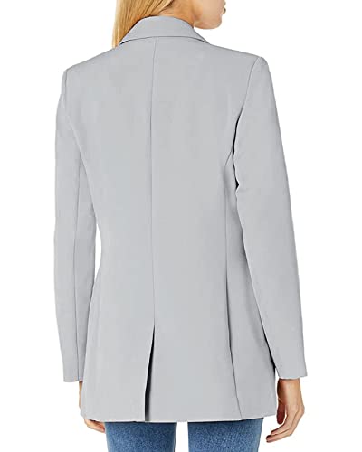 Women Casual Blazer Jackets Long Sleeve Open Front Lapel Collar Work Office Blazers with Pockets2