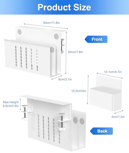 Support PC sous bureau compact pour libérer votre espace de travail - 3