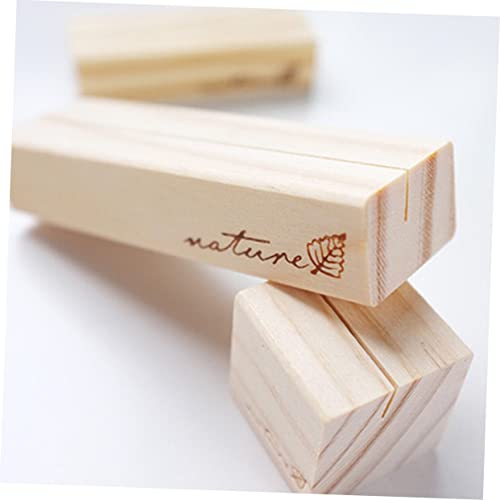 HOMSFOU 12 Pçs Porta-Fotos Mantimentos Fotos Vintage Suporte Para Casamento Clipes De Madeira Porta-