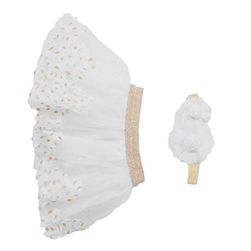 Conjunto de saia tutu para bebês KESYOO com saia de tule de poliéster para meninas para apresentaçõe