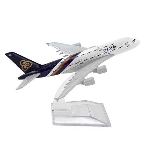 Airbus A380 modelo de avión de aleación 1/400 réplica de coleccionista pintada a mano Thai
