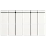 INLIFE 18-Panel Messewand Faltdisplay 362×200 cm Weiß,19.53kg,51212