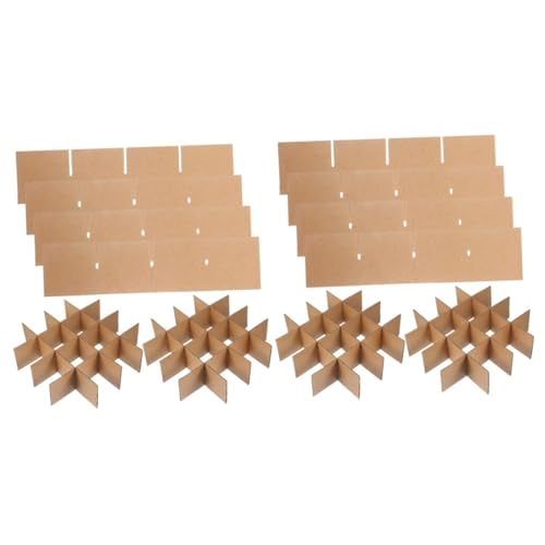 GLEAVI 12 Pièces Séparateurs de cartons d'expédition de plats cartons de déménagement boîtes de séparation d'expédition couverts un verre diviseur de boîtes en carton pour plat