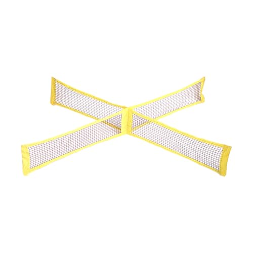 Menolana 4 Way Volleyball and Badminton Net Outdoor Sports Equipment Professional Handball Netting Volley Ball Net for Park Beach Lawn, 3metersx0.5meter