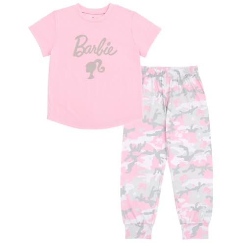 Barbie Girls Matching Family Pajama Shirt and Pants Sleep Set Little Kid to Adult Sizes (4 - Large)4
