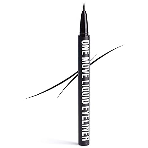 INGLOT One Move Liquid Eyeliner | Black Gel Liner | Liquid Form | Waterproof | Quick-Drying | Smudge Proof | High Pigmentation | Vegan Cover
