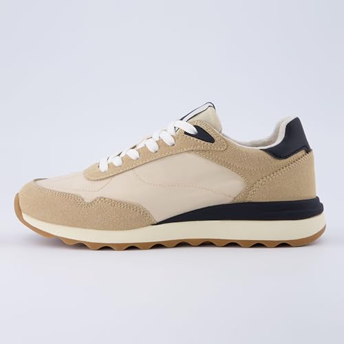 CUSHIONAIRE Women's Kicks lace up Nylon Sneaker +Comfort Foam, Wide Widths Available2