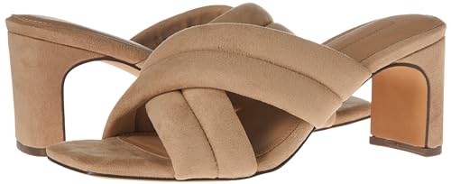 Image of Amazon Essentials Women's Crossover Block Heeled Mules Sandal with Padded Straps and Memory Foam Insole