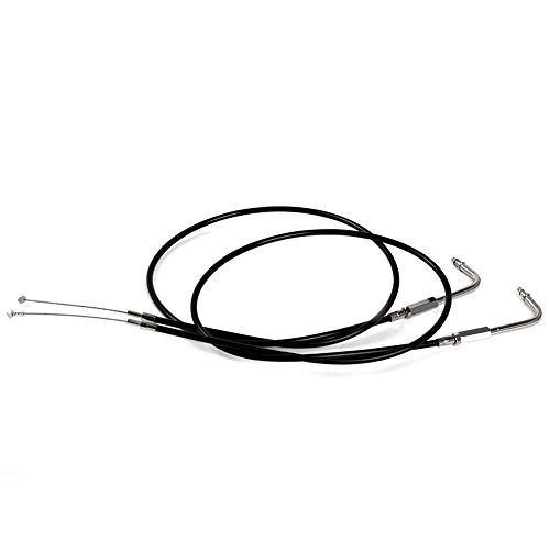 TARAZON 51,2" Motorrad Gaszug Gaszüge Gasseil Kabel für Harley Dyna Fatboy Heritage Night rod Road King Road Glide Softail Sportster