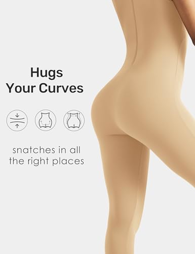 Image of speerise Women Sleeveless Turtleneck One Piece Romper for Yoga Workout Jumpsuit with Tummy Control Bodysuit