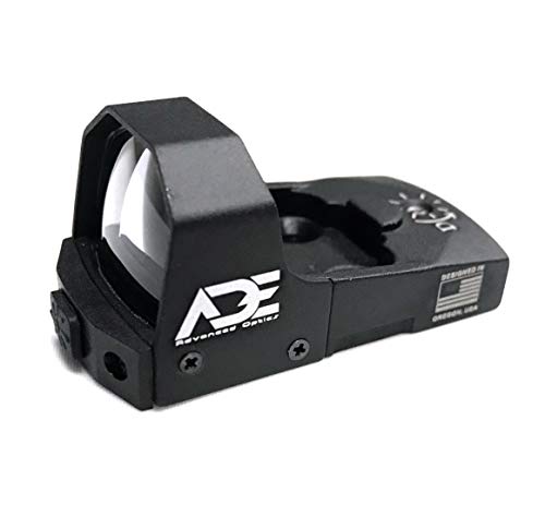 Ade Advanced Optics Mini RD3-006x Green Dot Reflex Sight for Ruger SR9,SR9C,SR40C,SR40,SR45 Pistol Mounting Plate That Replace Rear Sight