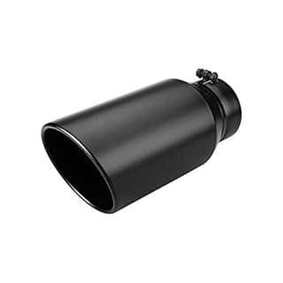 5" inlet Universal Diesel Truck Exhaust Tip,Stainless Steel, 7" outlet,Black Powder Coated, Bolt-On – LCGP