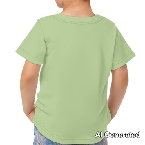 Image of Xhuibop Kids Tshirts Girls Boys 3-16 Years Summer Clothes for Teens Loose Fitting Tops