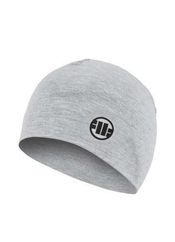 Photo de Pitbull Pit Bull West Coast Bonnet d'hiver pour homme Petit logo II Universel, gris, taille unique