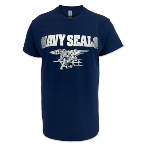 Armed Forces Gear Navy Seals Silver T-Shirt (Navy)2