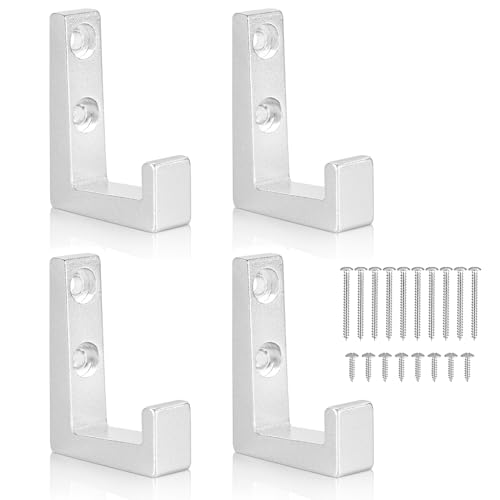 Ganchos de pared para abrigos y toallas, ganchos de pared ligeros, ganchos de pared resistentes al óxido, ganchos de almacenamiento de garaje para baños