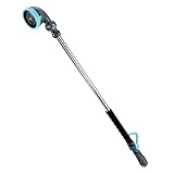 9-Pattern 36-inch Watering Wand 600004, 270° Pivot Head, Heavy-Duty Hose End Sprayer...