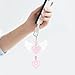 2pcs Cute Keychains, 2 Styles Fashion Dainty Pink Star Heart Keychains Funny Y2K Phone Charms Suitable for Women