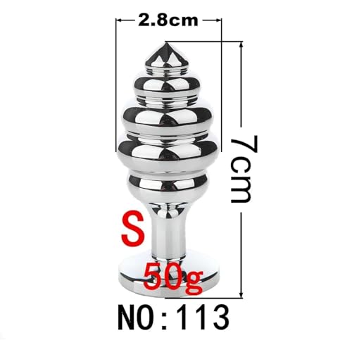 Plug anal en métal pour stimulation de la prostate et massage BDSM fétichiste - 3