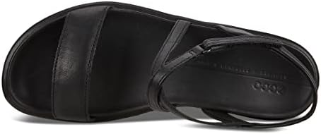 ECCO womens Flowt Luxe Strap Sandal,Black,4-4.5 | Image 5