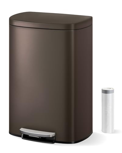 Caneca de Basura Rectangular Acero Inoxidable 50L miniatura 6