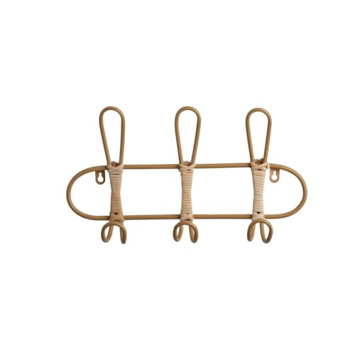 Romimex Perchero de Pared Natural Mimbre 40 x 21 x 8 cm