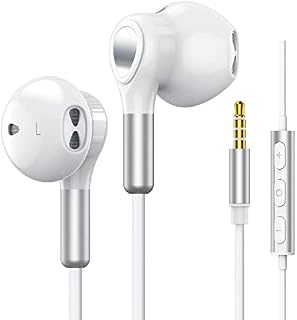 Wired Earphones for 3.5mm Jack Headphones, In-Ear Stereo Noise Isolation Earbuds, Wired Headphones With volume control and Microphone, High Definition, Pure Sound for iPhone, iPad, Samsung, MP3/4,etc