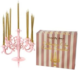 temerity jones london pinkwith gold candles celebration cake candle chandelier cake decoration