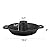 Skyflame Charkettle Gourmet BBQ System Cast Iron 21.5 Inch Grill Grate and Beer Can Chicken Holder with Roasting Pan