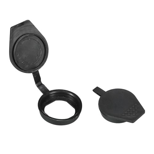 PATIKIL 22mm Door Lock Dust Cover, 6 Pack PE Plastic Waterproof Keys Panel Cam Lock Dust Cover Cap for 22mm Cam Lock, Black - Image 4