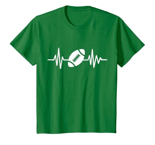 Football Frequency T-Shirt, Youth, Kelly Green, Medium