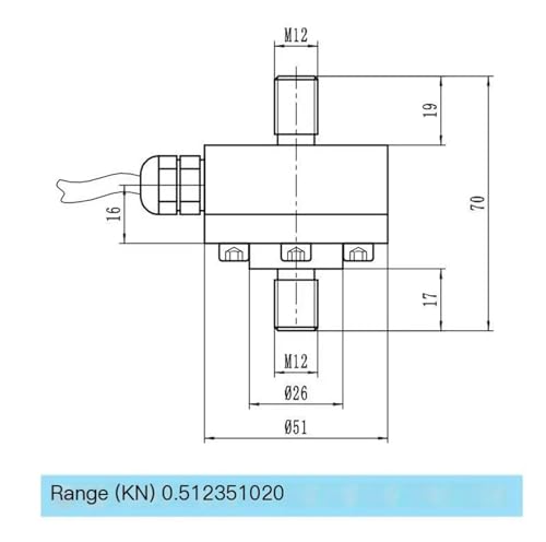 Capteur de Pression DYMH-107 Cellule de Charge contre Erreurs de Mesure Force