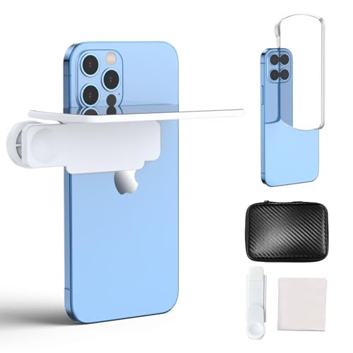 CUVZORA Spiegeleffekt-Objektiv – Erfassen Sie Sofort Atemberaubende Reflexionen, Smartphone-Kamera-Spiegelreflexionsclip-Set, Verstellbares Spiegeleffekt-Objektiv aus HD-Glas, für Smartphone-Kamera
