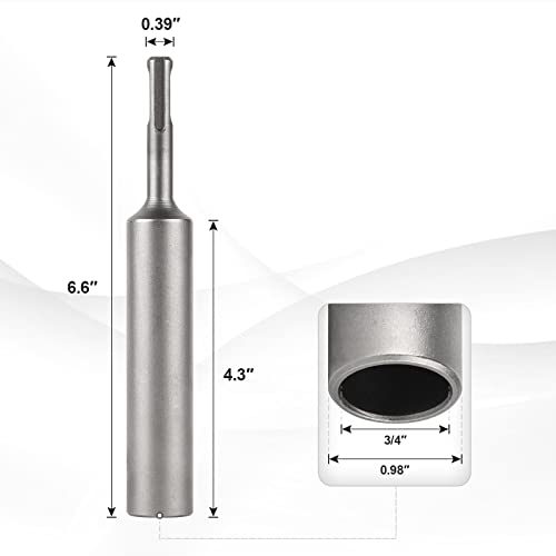 CPROSP SDS Plus Ground Rod Driver (for 3/4\" or 5/8\" Rods) - 6.6\'\' Lengh