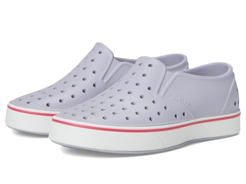 Native Shoes Unisex Kids Miles Slip-On Sneaker, Future Purple/Shell White,