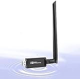 Großartiges 5dBi externe Antennendesign: 5 dBi drahtlose Antenne außerhalb der Netzwerk-Laufwerk-Karte, im Vergleich zu der eingebauten Antenne. Der drahtlose Transceiver ist leistungsfähiger und deckt einen größeren Bereich ab. Die drehbare Antenne kann auf die Umgebung des Einsatzes basieren. Stellen Sie die Position der Antenne für ein stärkeres Signal ein.