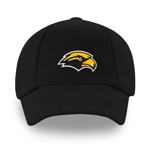 Creative Knitwear Southern Miss Golden Eagles Mississippi Toddler Unisex Baseball Cap Black Solid Embroidered Logo - Size 12-24 Months