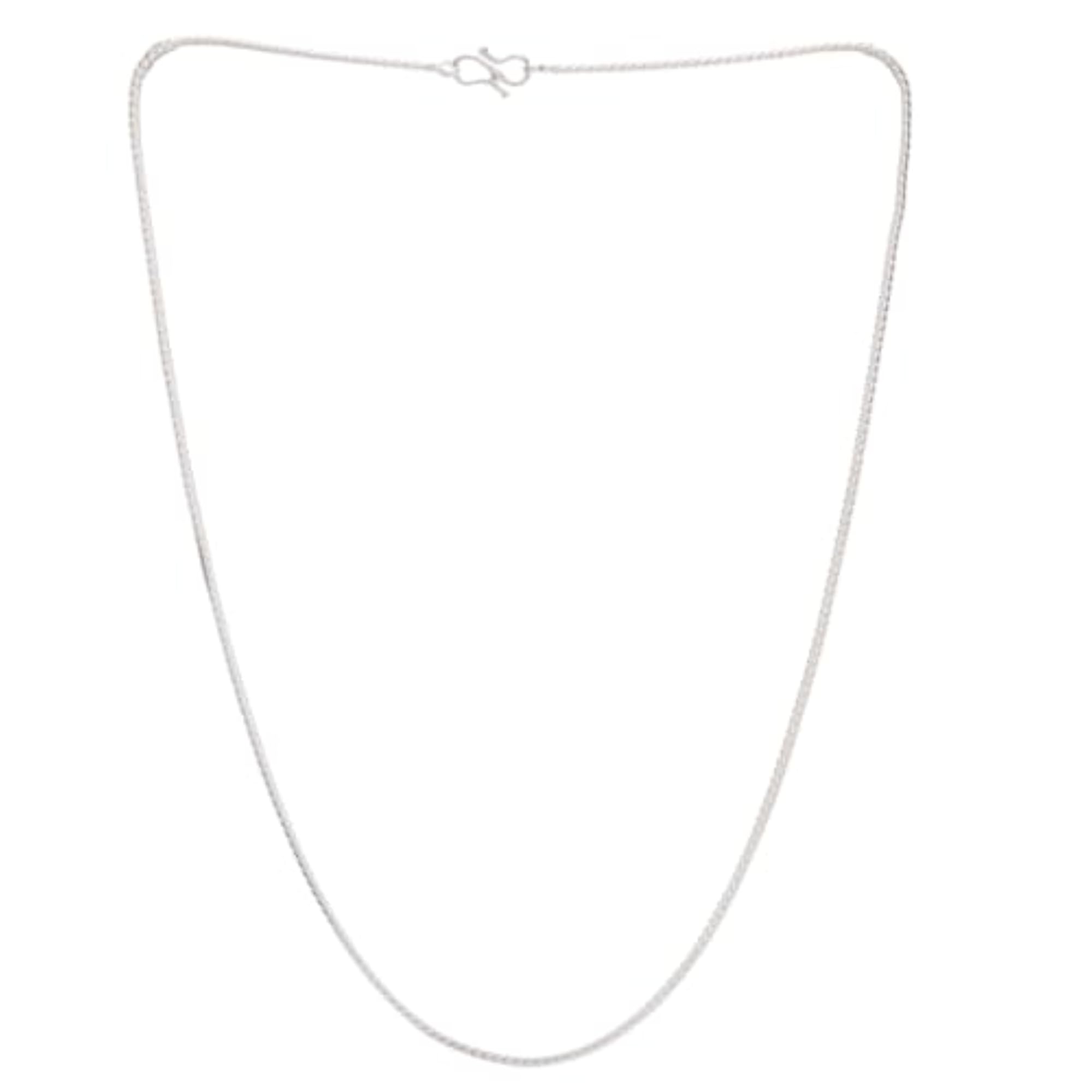 Brass Chain Silver Plated for Men and Women