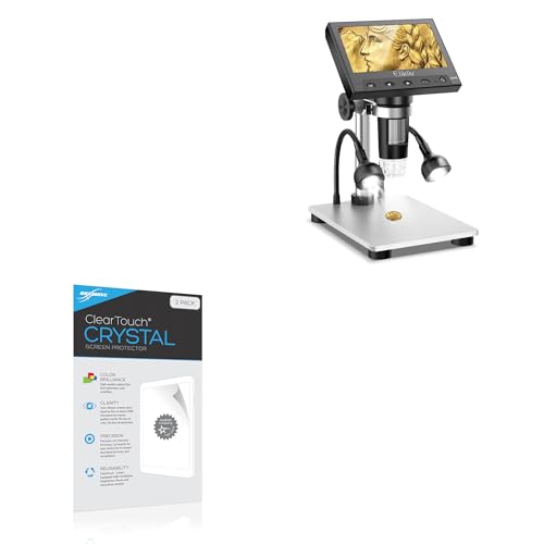 BoxWave Screen Protector Compatible with Elikliv EDM4 Coin Microscope (4.3 in) - ClearTouch Crystal (2-Pack), HD Film Skin - Shields from Scratches