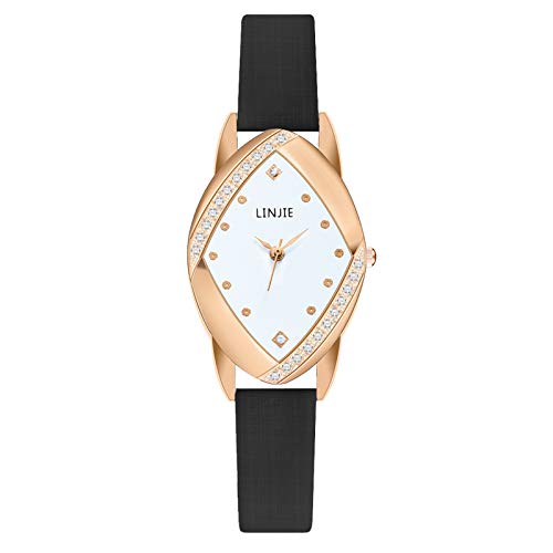 Reloj de pulsera para mujer, reloj de pulsera para mujer, reloj de pulsera para mujer, reloj de pulsera analógico de cuarzo, moderno, de lujo, acero inoxidable, regalo para ella, niñas y mujeres,