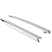 Aramox 2Pcs Car Bumper Upper Trim for 500 2007‑2015,ABS Front Bumper Upper Chrome Trim Car Exterior Parts