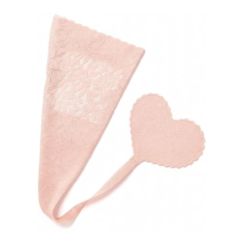 Shibue Lace C-String Thongs for Women - Washable Adhesive Thong without Straps, Invisible Panties - Invisible Underwear for Women (Pink - Size XS)