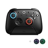 8Bitdo Ultimate 2 Bluetooth Controller with TMR Joysticks, Switchable Hall Effect/Tactile Triggers, Vibration, Motion Control, RGB Fire Ring and Back Buttons for Switch/Switch 2 & Windows PC - Black