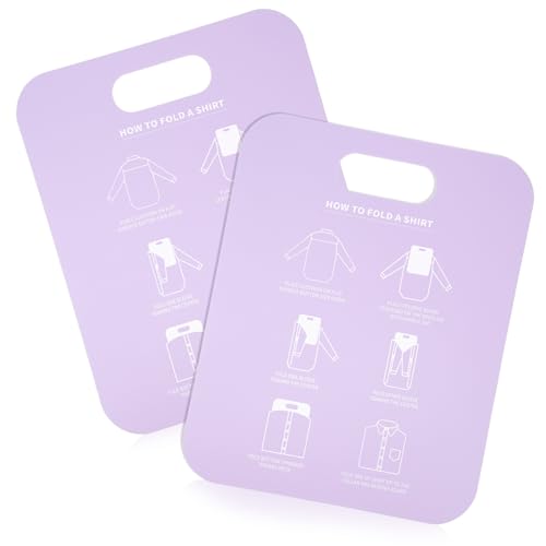 ULTECHNOVO Tableta plegable de polipropileno para doblar camisas de manga corta y larga, antiarrugas y compacta, fácil de usar para casa y viaje (2 unidades)