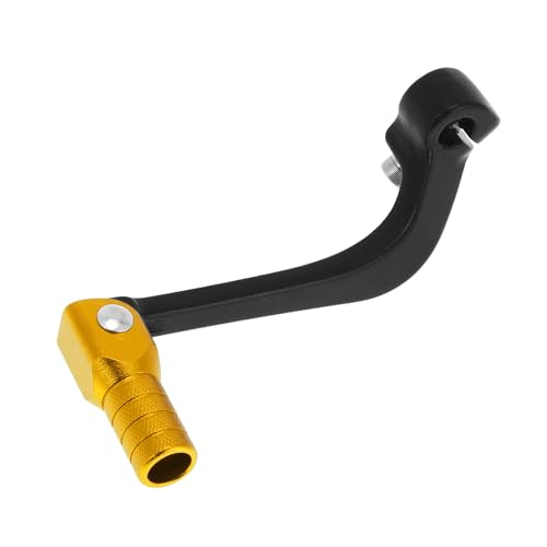 INFINAUTO Folding Motorcycle Gear Shifter Lever for Honda CRF110F 13-18 Aluminum Alloy Pedal Shift Lever Arm Black Lever Gold Tone Head